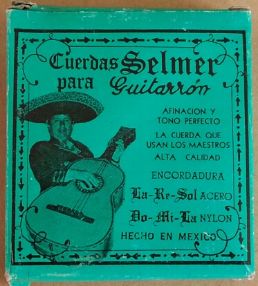 (imagen para) ENCORDADURA GUITARRÓN SELMER NYLON multicolor CUERDA