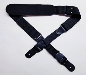 (image for) Black 2” tahali for electric guitar or electric bass