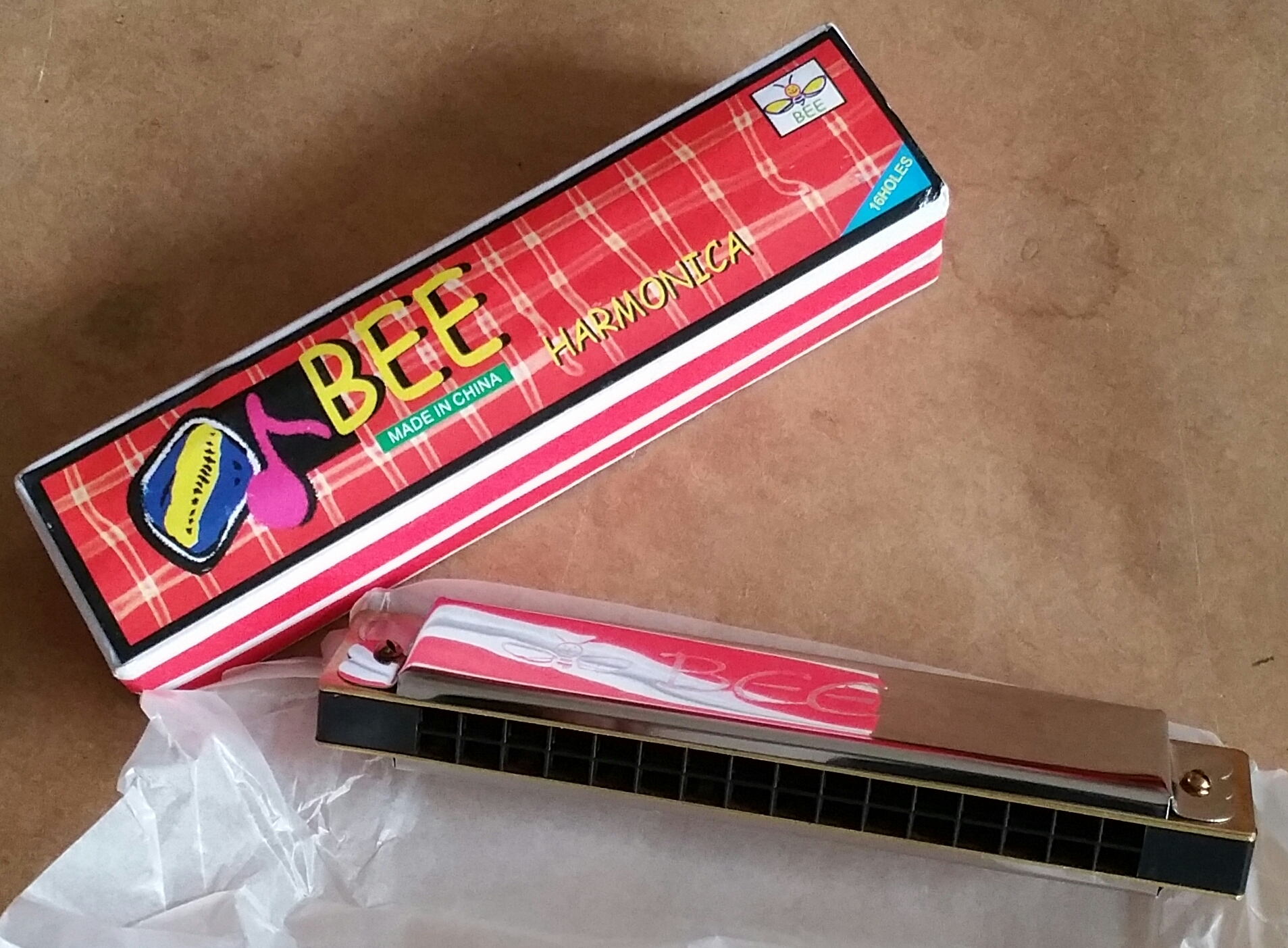 (imagen para) ARMÓNICA BEE 32 VOCES Cromada (pz)