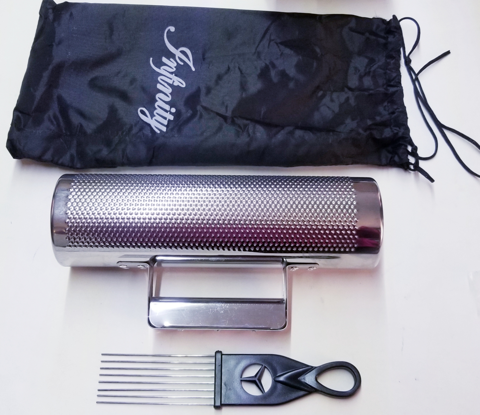 (imagen para) GÜIRO METAL 3"X10" CON ASA Y RASCADOR P/SALSA (pza)