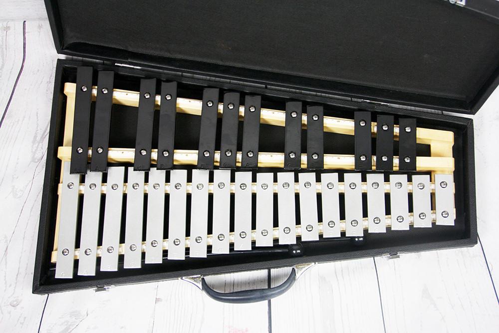 (imagen para) METALOFONO pro 30 TECLAS LUJO, estuche keratol y baquetas (pz)