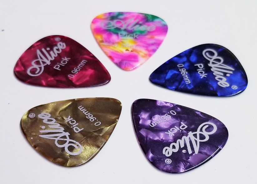 (imagen para) PLUMA guitarras forma de GOTA alice 0.96 gruesa (pz)