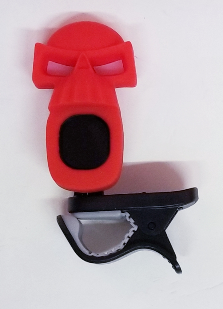 (imagen para) Afinador SWIFF guitarra, violin, bajo, ukulele clip calavera(PZ)