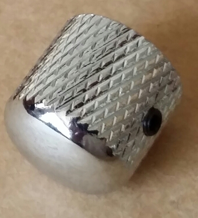 (imagen para) BOTÓN control METAL cromado con prisionero (pz)