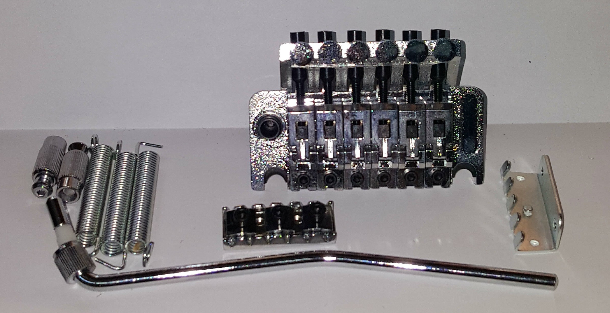 (imagen para) Puente tremolo tipo Floyd Rose para guitarra eléctrica (juego)