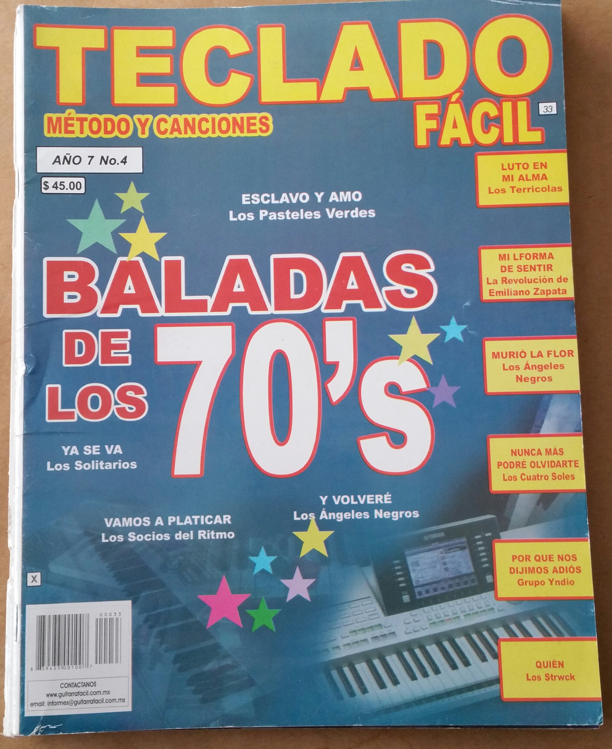 (imagen para) MÉTODO TECLADO FÁCIL No. 4 (Esclavo y amo-Los pasteles verdes,