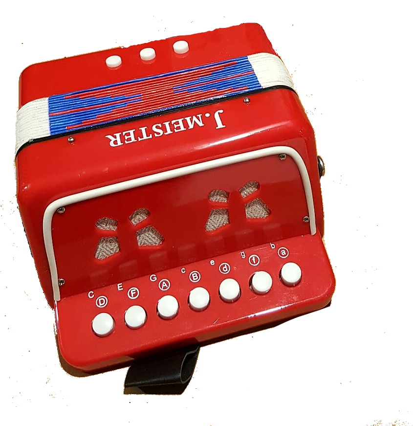 (imagen para) Acordeón infantil de 7 teclas Y 2 BAJOS infantil importado (PZ)