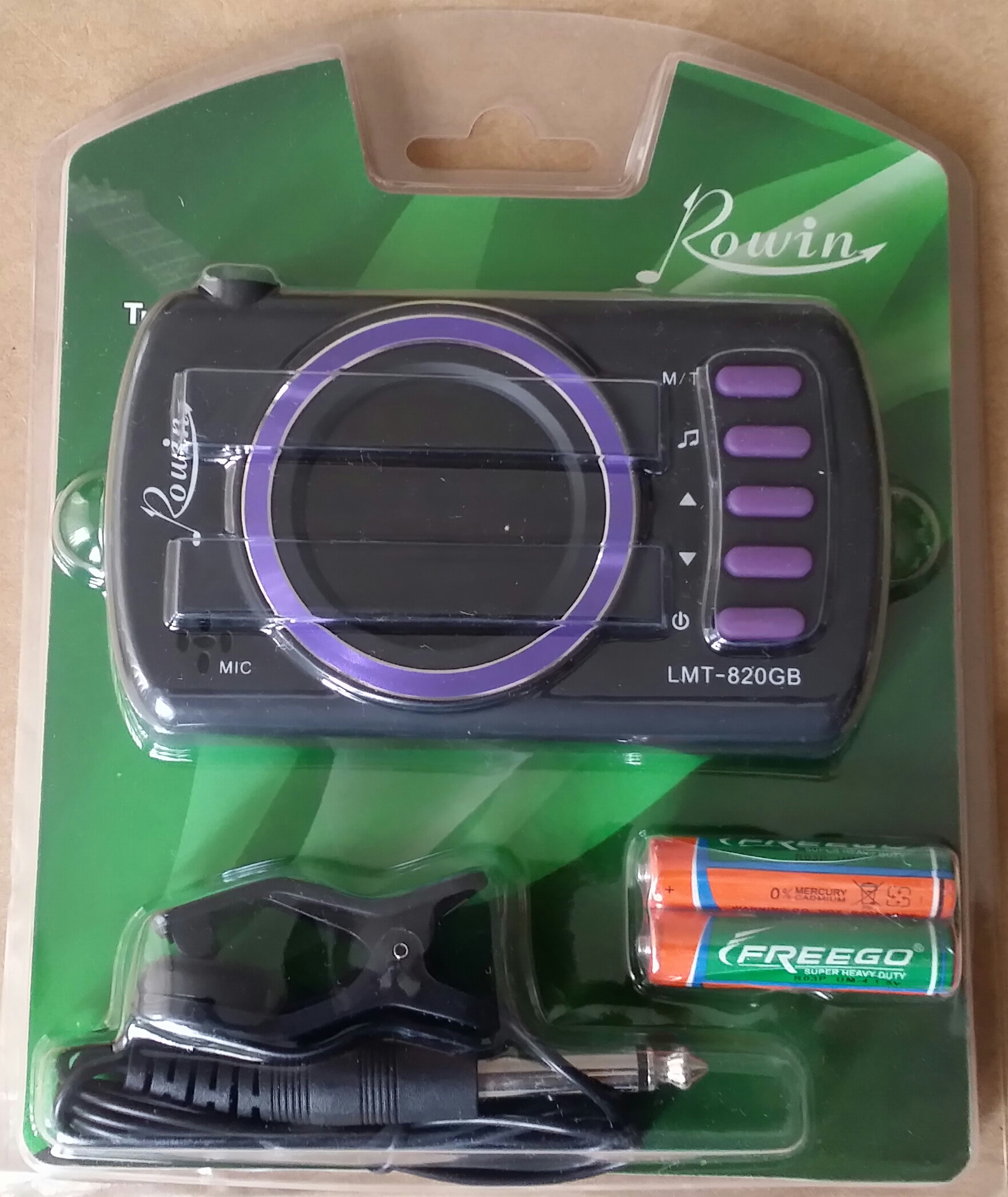 (imagen para) METRONOMO afinador y generador de tonos 3 en 1 Rowin (pz)