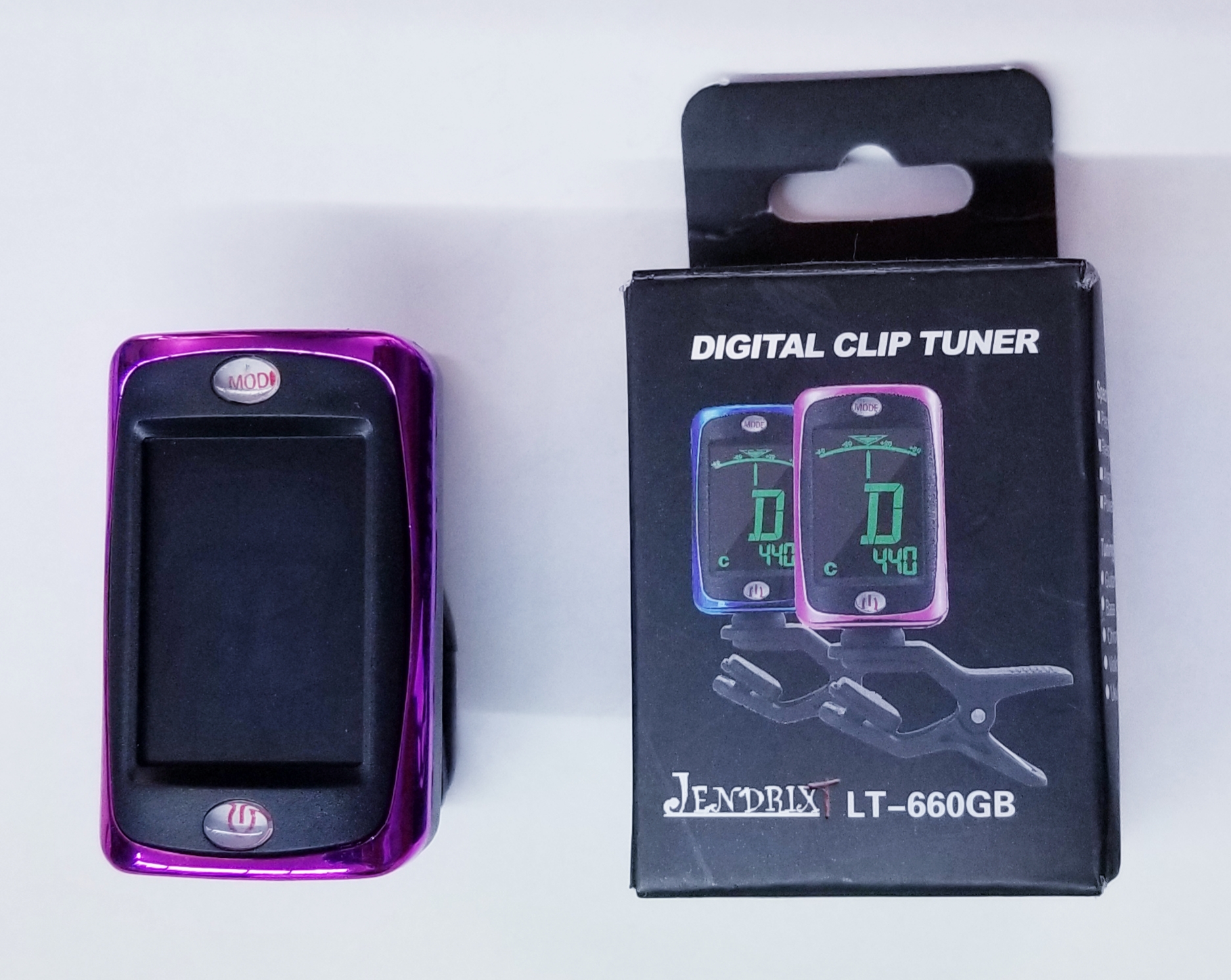 (imagen para) Afinador guitarra violin bajo ukulele cromat clip LT-660GB (PZ)