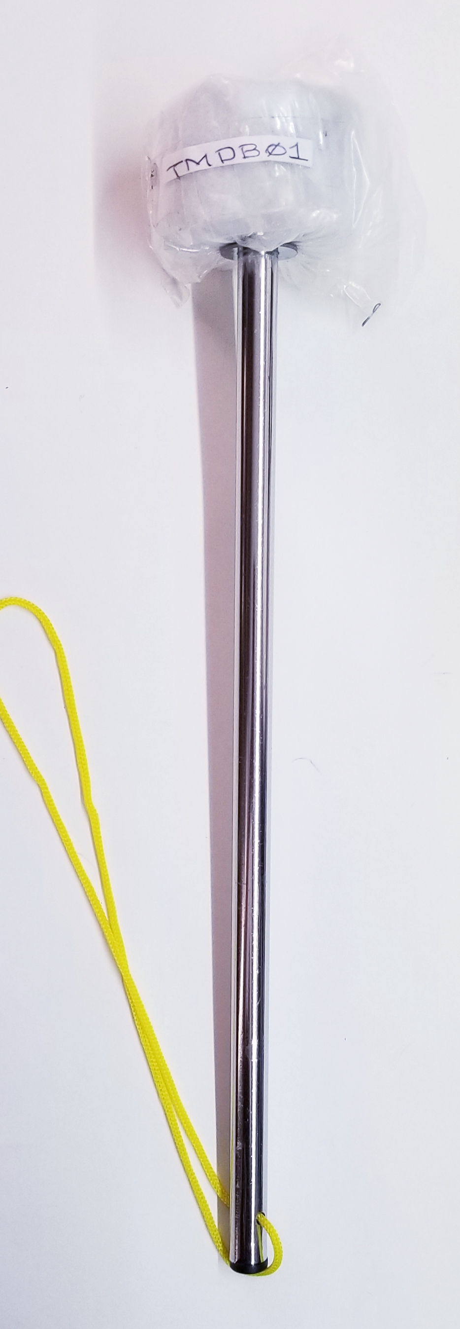 (imagen para) baquetón para tambora de fieltro con mango metálico (pz)