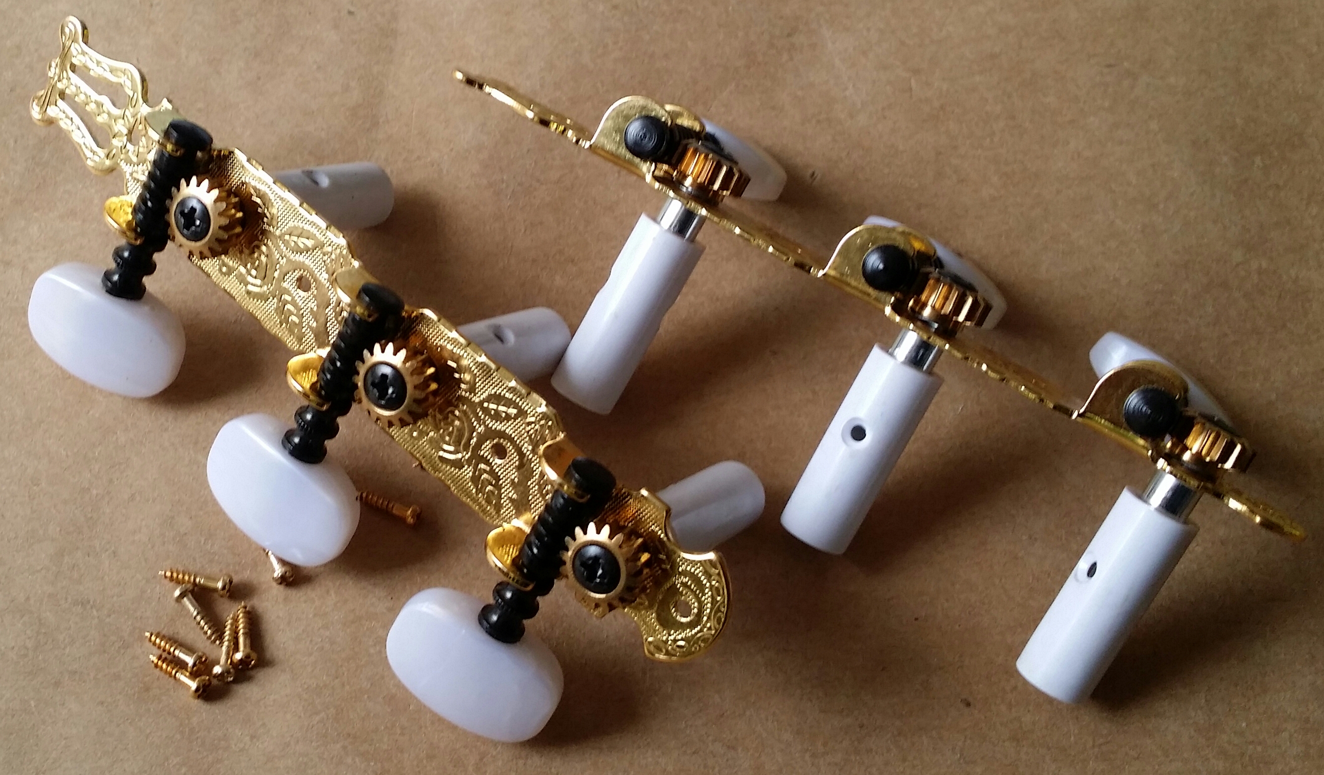 (imagen para) MAQUINARIA guitarras sexta PERNO PASTA GRUESO DORADA clavija OVA