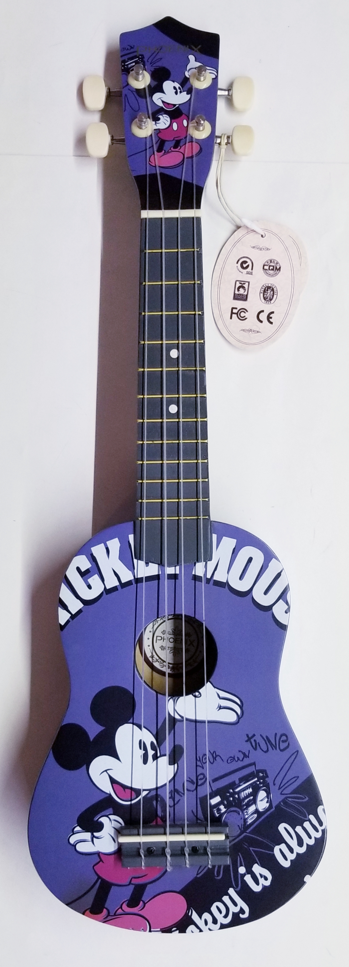 (imagen para) Ukulele de 21" soprano decorado infantil importado (pz)