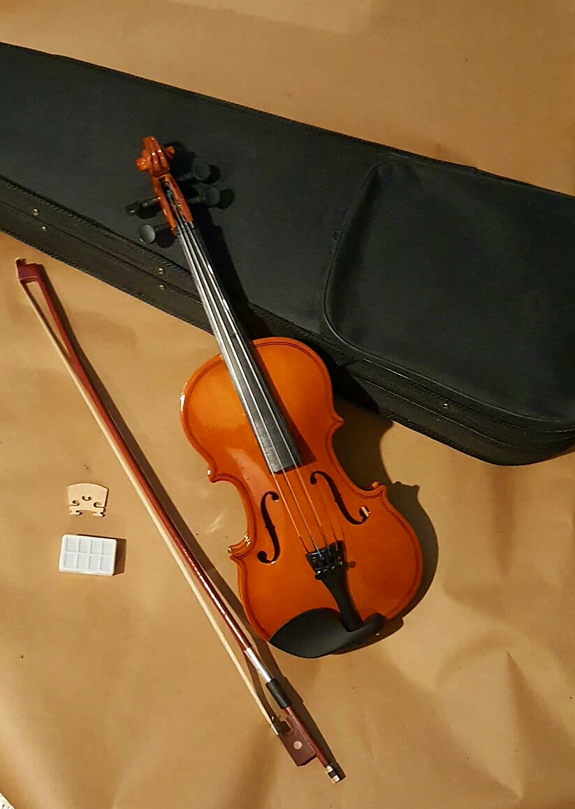 (imagen para) VIOLÍN 1/4 Con ARCO NACIONAL Con PEZ con estuche; VIVALDI (JGO)