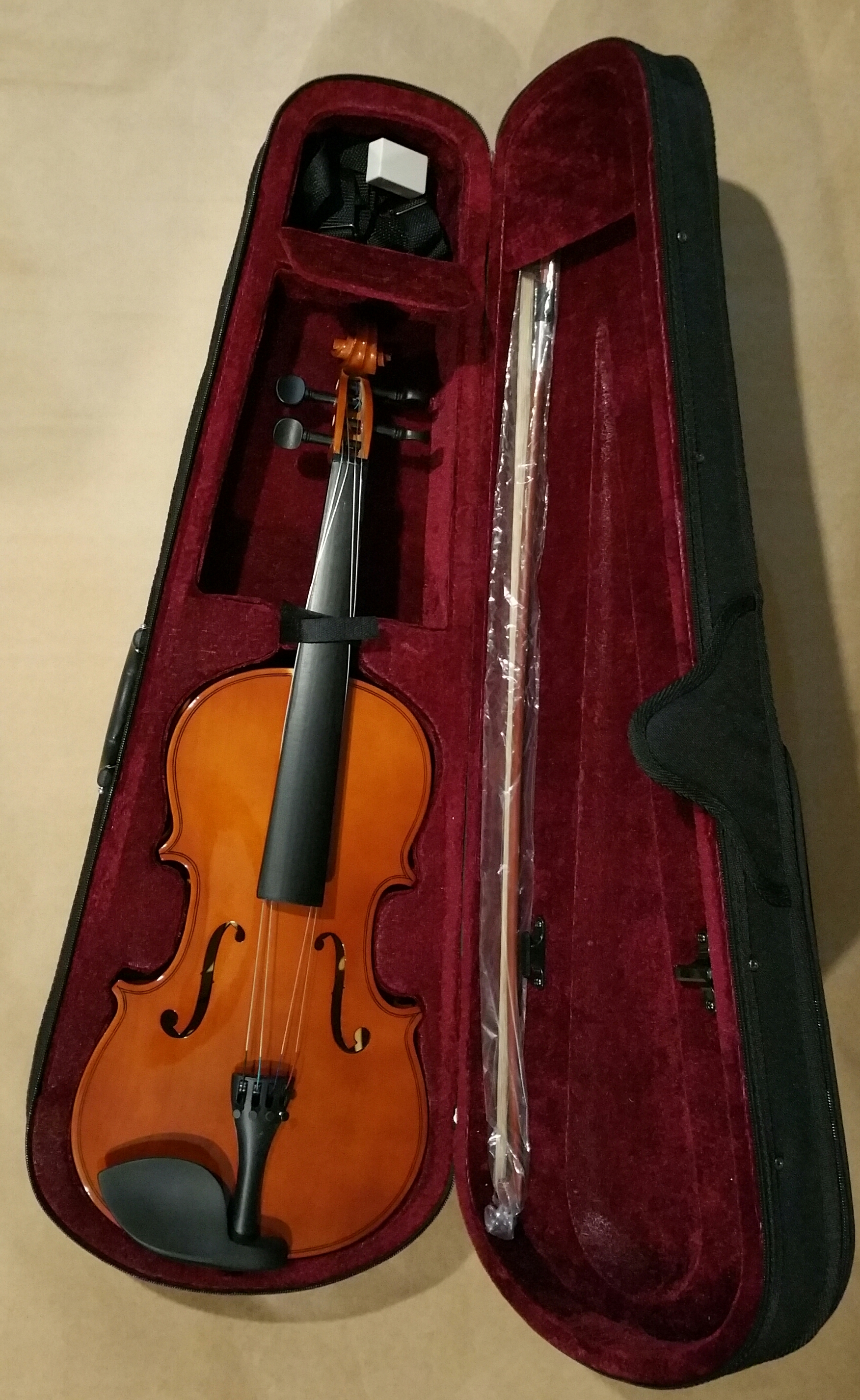 (imagen para) VIOLA 41cm, ARCO, brea y estuche, importada (juego)