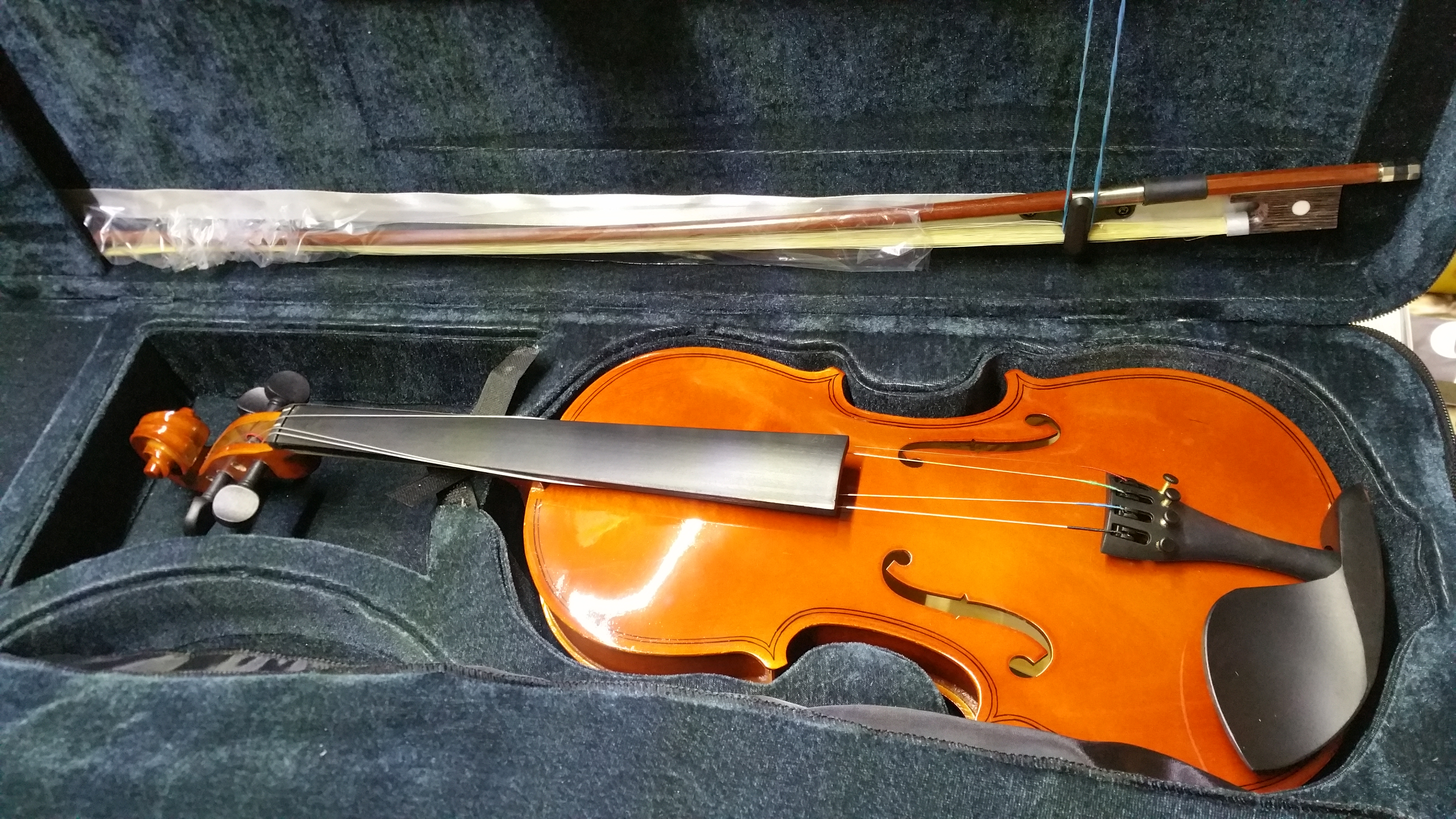 (imagen para) Violín 4/4 c/arco-estuche-pez- barbada-buena clase INFINITY (jgo