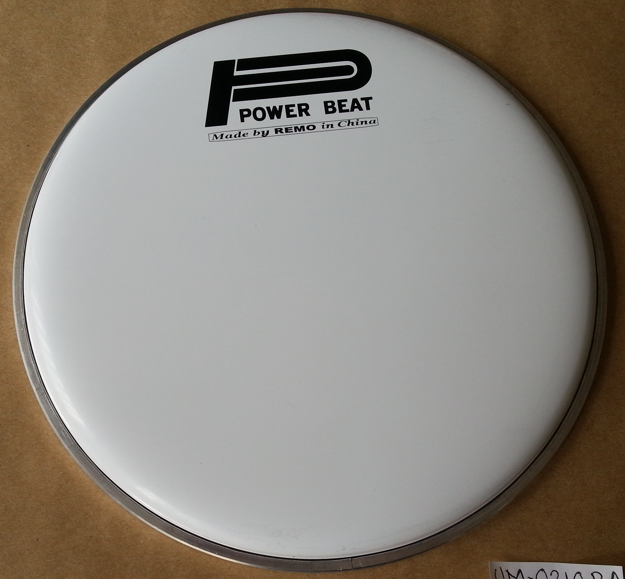 (imagen para) PARCHE SINTETICO POWER BEAT 10" BLANCO LISO ARILLO ALUMINIO