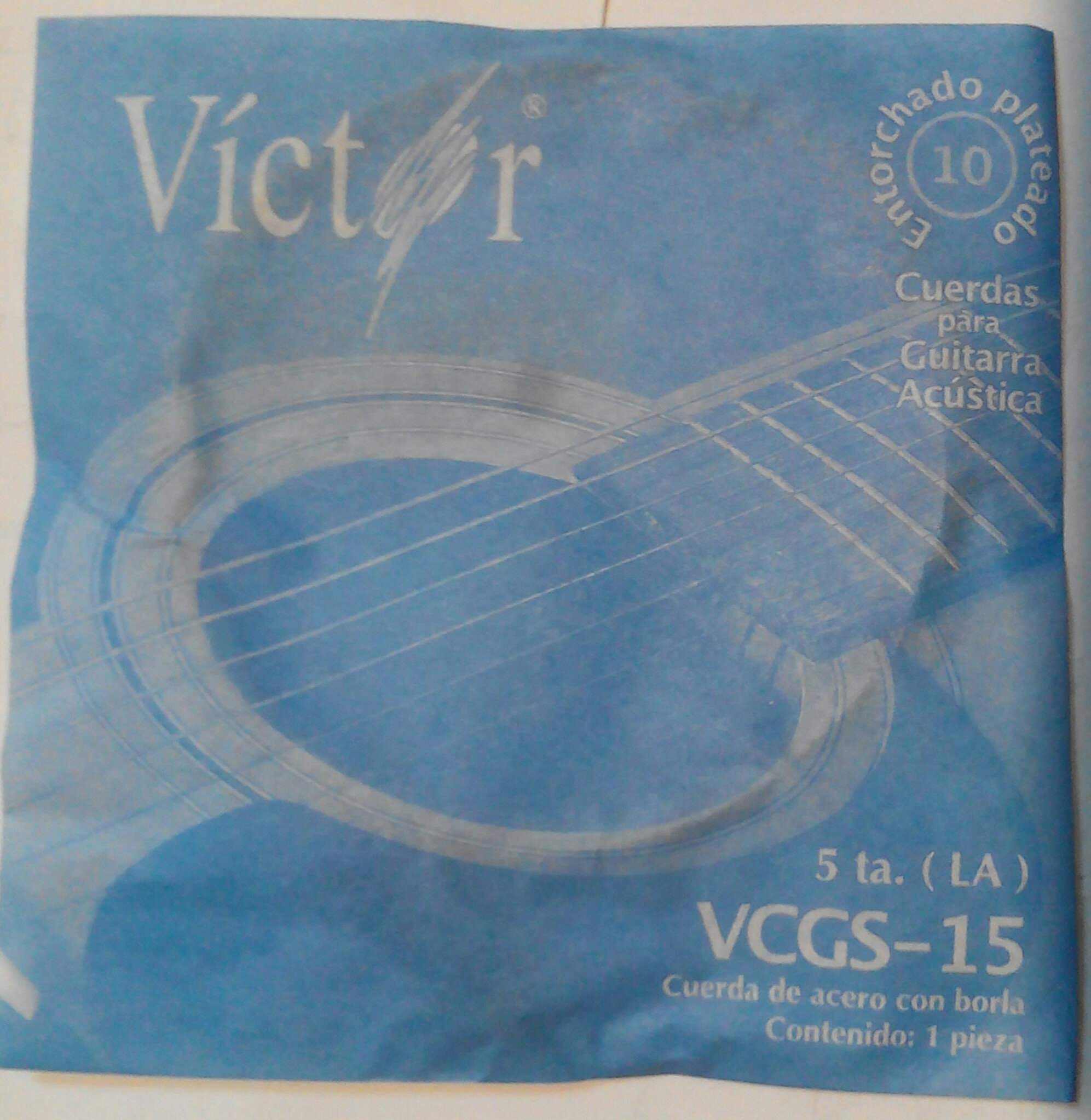 (imagen para) CUERDA guitarra VICTOR ACERO con borla 5a (pz)