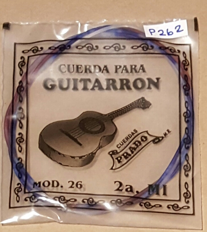 (imagen para) CUERDA guitarrón prado nylon ACERO mod 26 2a MI