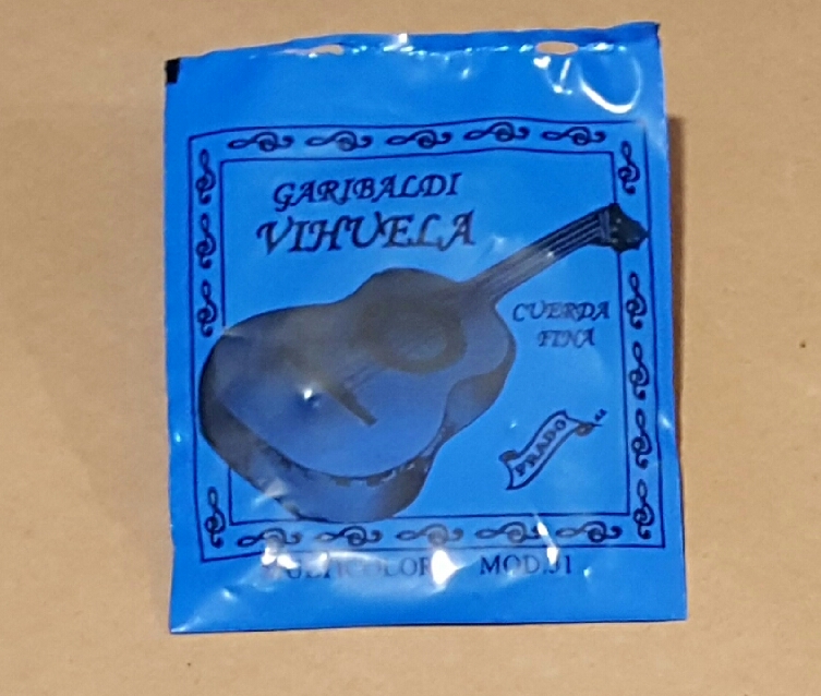 (imagen para) ENCORDADURA VIHUELA PRADO entorchada nylon, mod 31 fina CUERDA