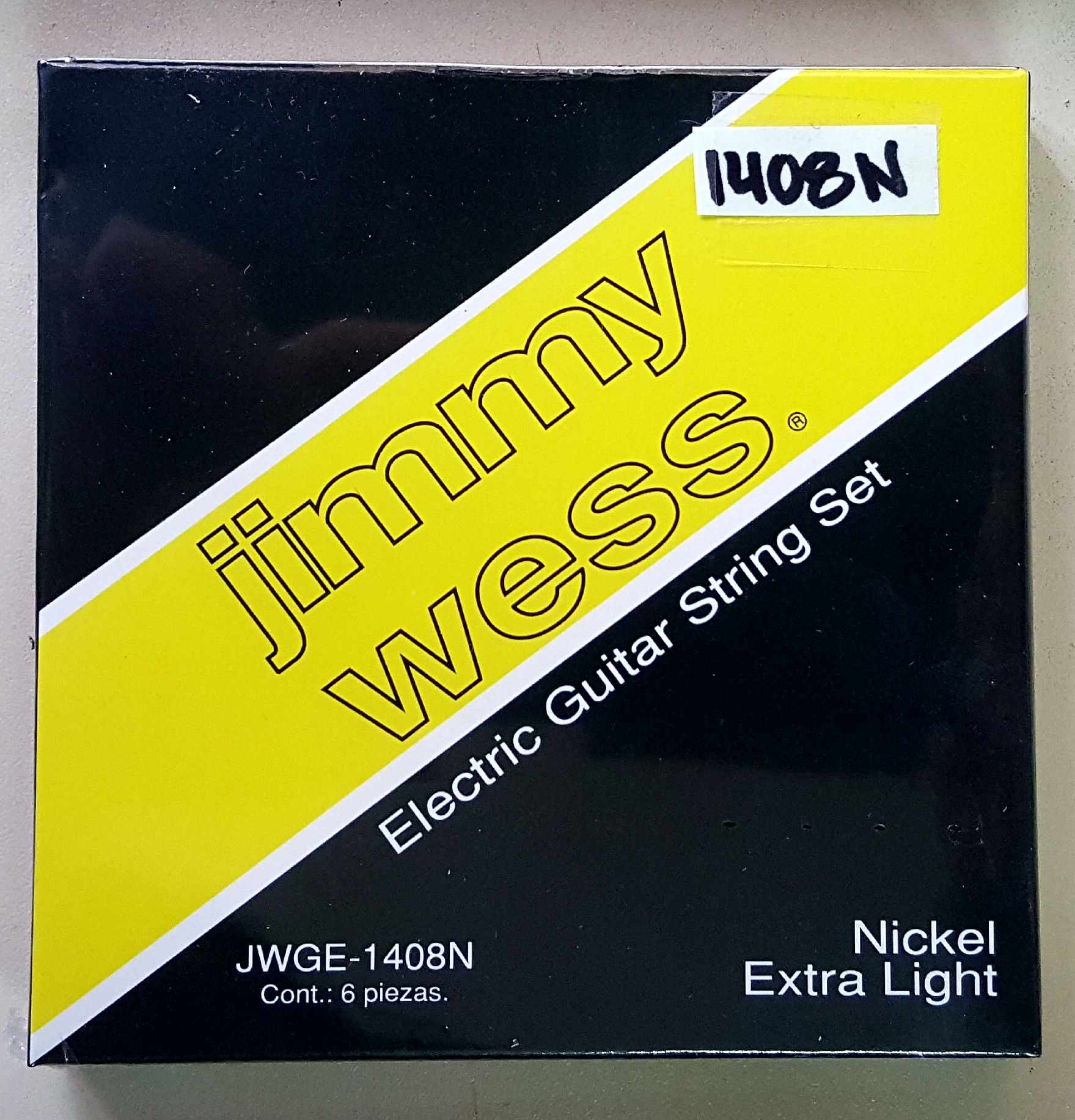 (imagen para) ENCORDADURA GUITARRA ELÉCTRICA JIMMY WESS EXTRA LIGHT CUERDA