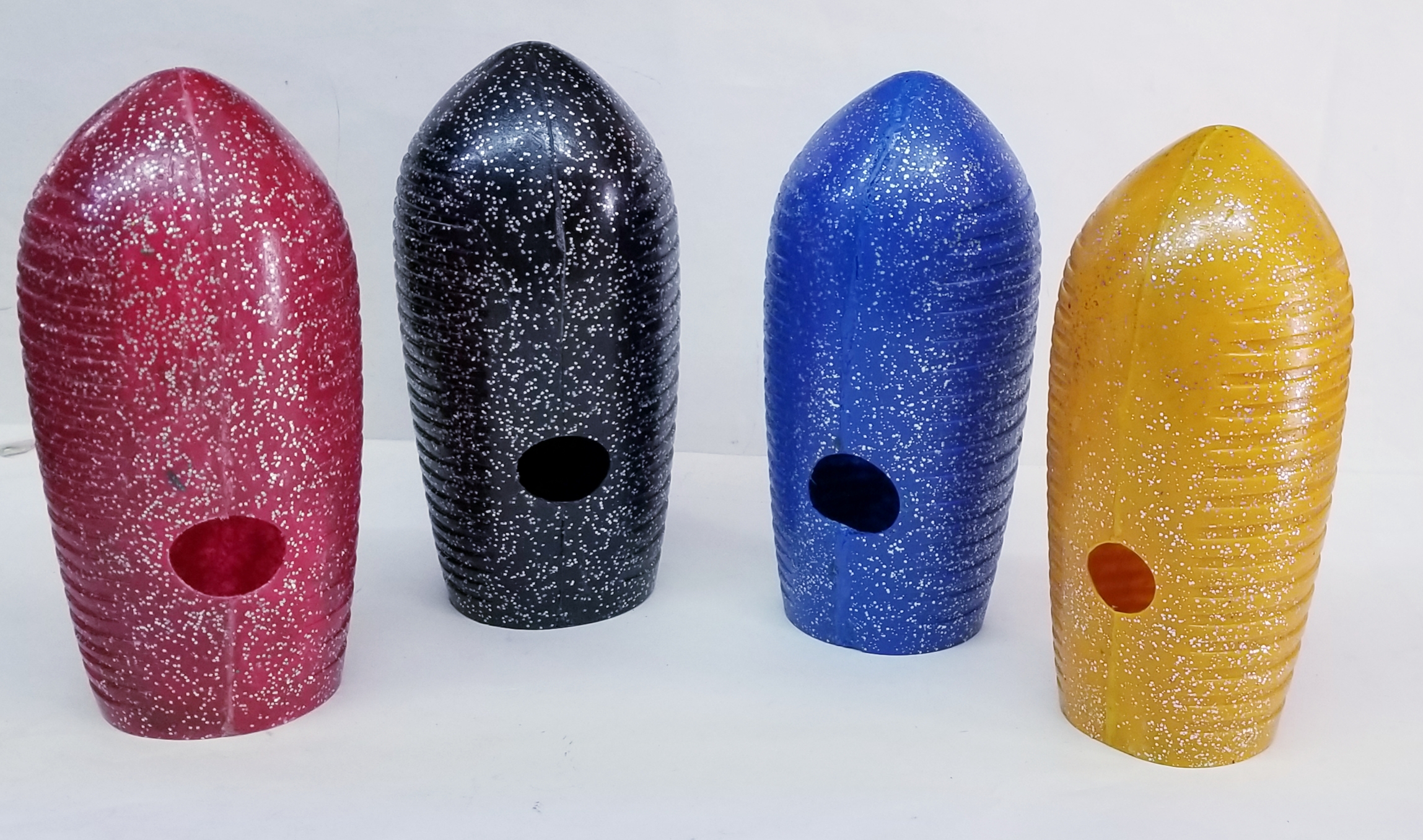 (imagen para) GÜIRO FIBRA VIDRIO COLORES Y DIAMANTINA 22x10 cm juvenil