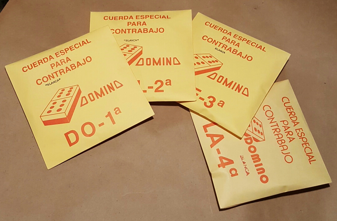 (imagen para) ENCORDADURA CONTRABAJO DOMINO Nylon Blanca CUERDA