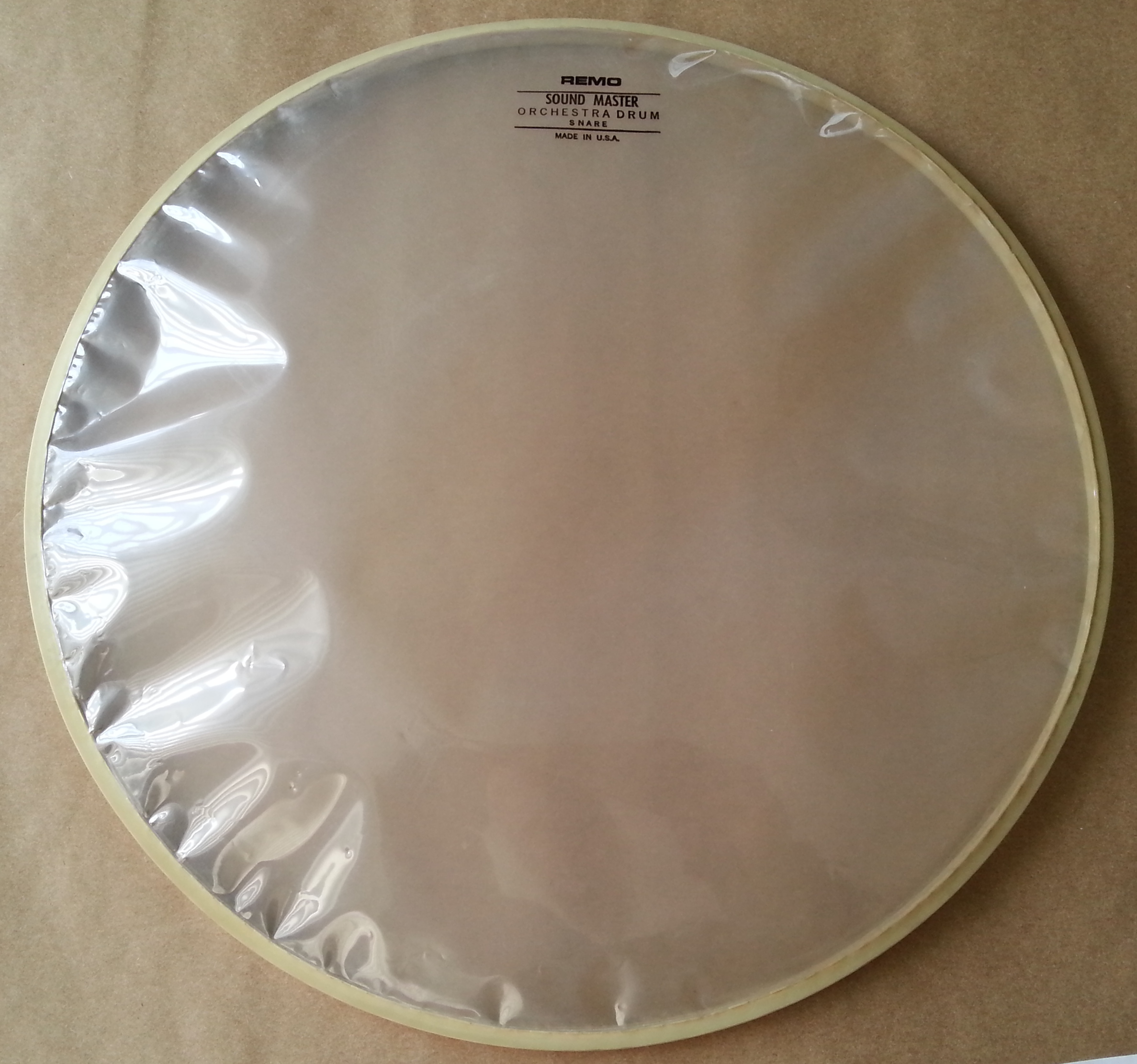 (imagen para) PARCHE SINTETICO REMO 14" blanco sound Master Orchestra drum sna