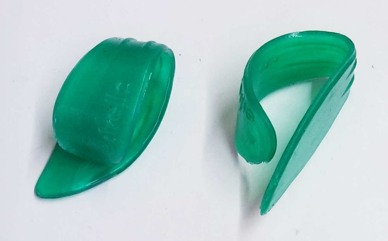 (imagen para) UÑA ANILLO guitarras MODELO ESTRELLA GRANDE VERDE