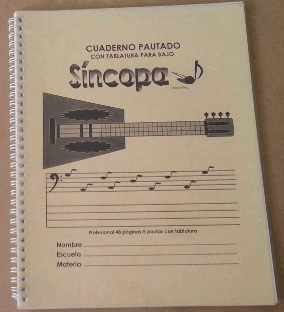 (imagen para) CUADERNOS 5 pautas 48 hojas forma PROFESIONAL 28 X 21.5 cm para