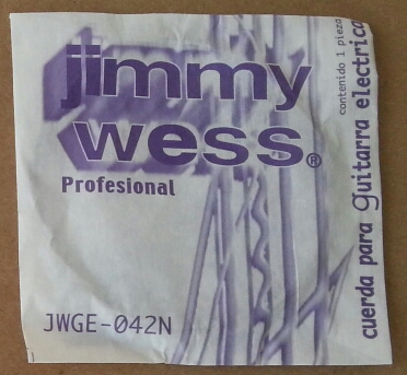 (imagen para) CUERDA GUITARRA ELÉCTRICA JIMMY WESS 6a 042 Entorchado
