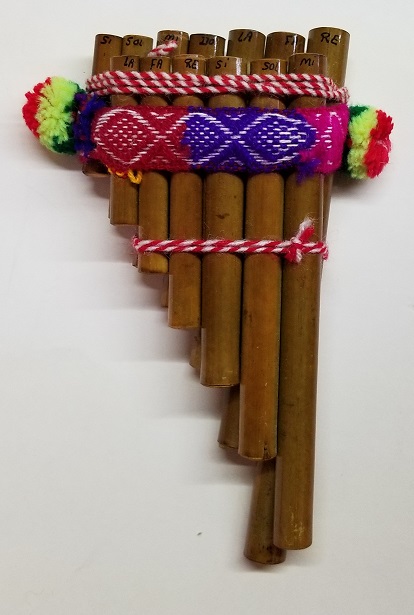 (imagen para) Zampoña 13 tubos 2 planos CHICA 15cm Afinación Inca