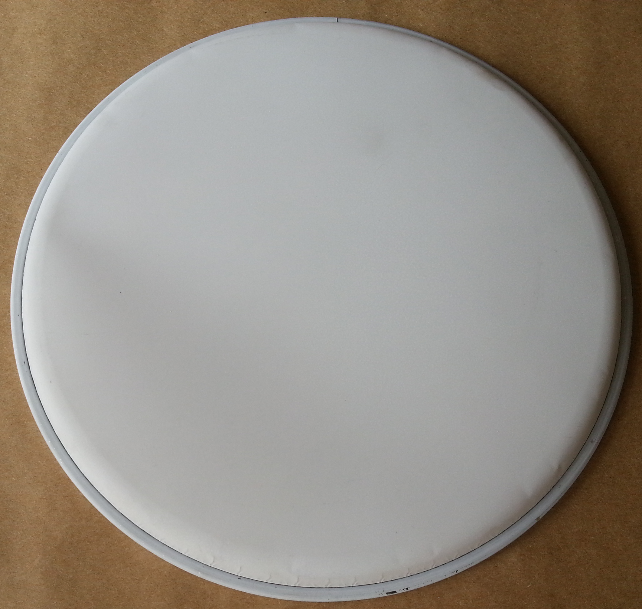 (imagen para) PARCHE SINTETICO 10" PANDERO, ALDER, ARO BLANCO ALUMINIO (PZ)