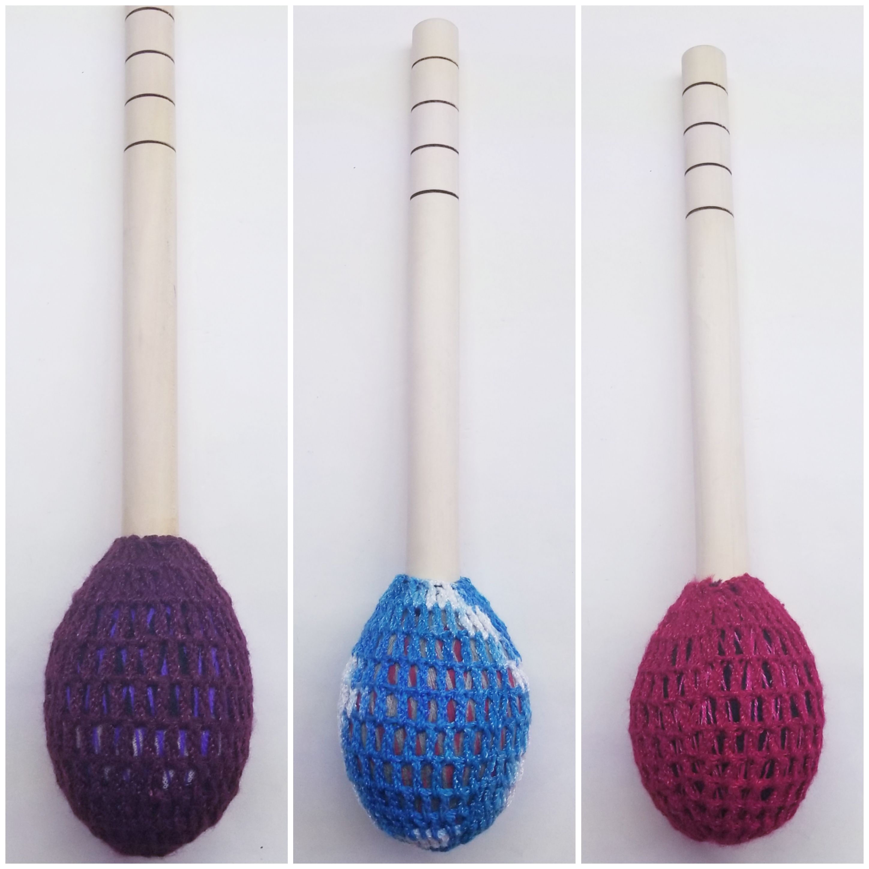 (imagen para) Bolillo con malla, baquetón para tambora (pz)