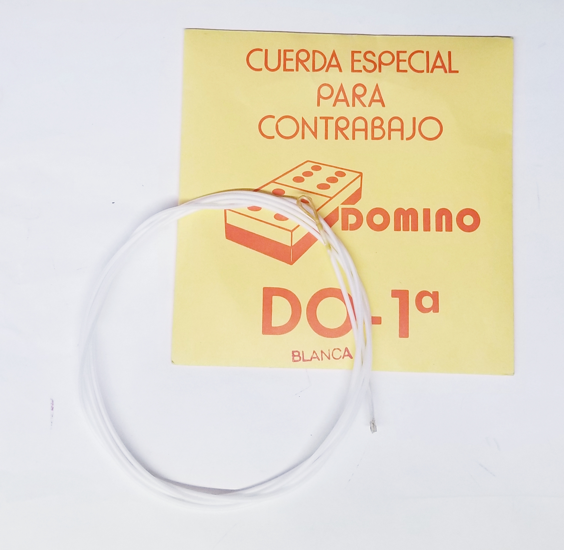 (imagen para) CUERDA CONTRABAJO DOMINO Nylon Blanca 1a.