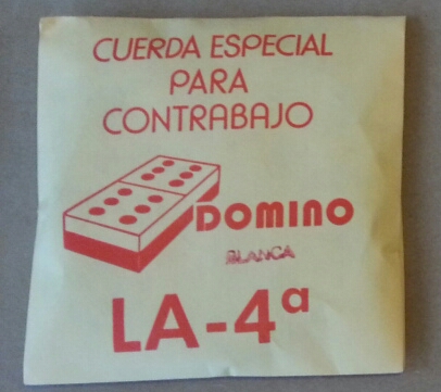 (imagen para) CUERDA CONTRABAJO DOMINO Nylon Blanca 4a