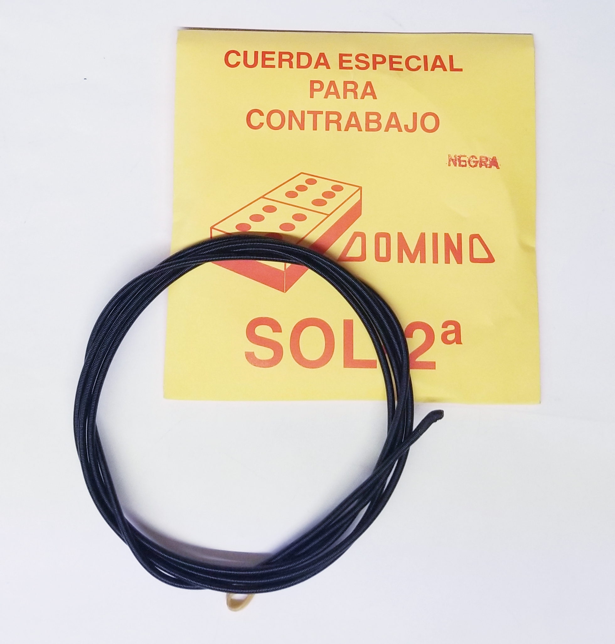 (imagen para) CUERDA CONTRABAJO DOMINO Nylon negra 2a