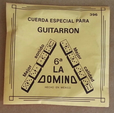 (imagen para) CUERDA GUITARRÓN DOMINO plata ENTORCHADA 6a LA