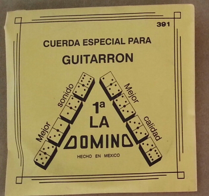 (imagen para) CUERDA GUITARRÓN DOMINO Nylon ENTORCHADA 1a