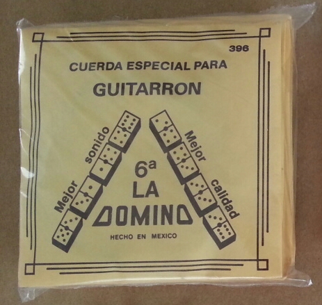(imagen para) ENCORDADURA GUITARRÓN DOMINO Nylon metal ENTORCHADA CUERDA