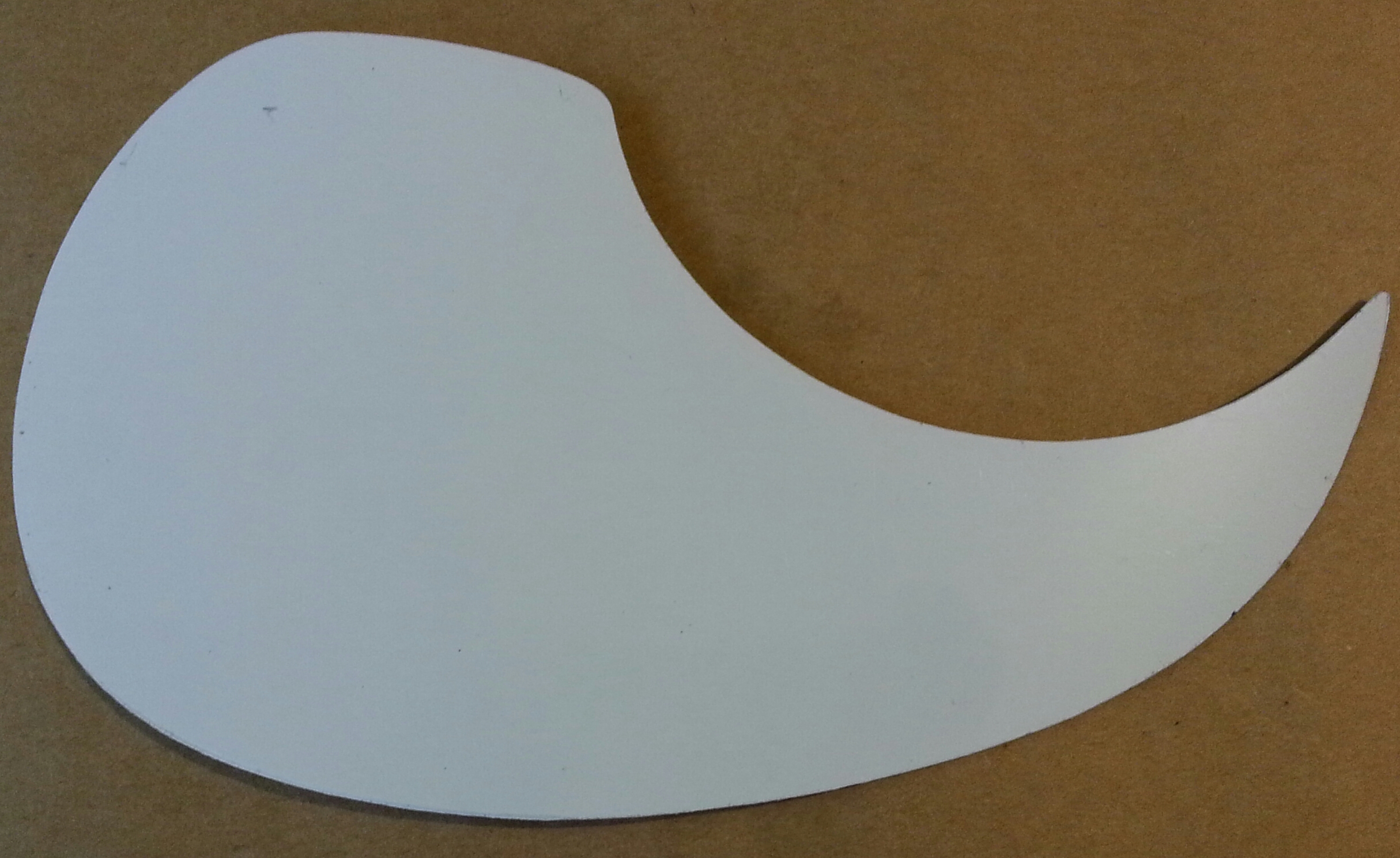 (imagen para) micas para guitarras adhesivas SILUETA GOTA BLANCA