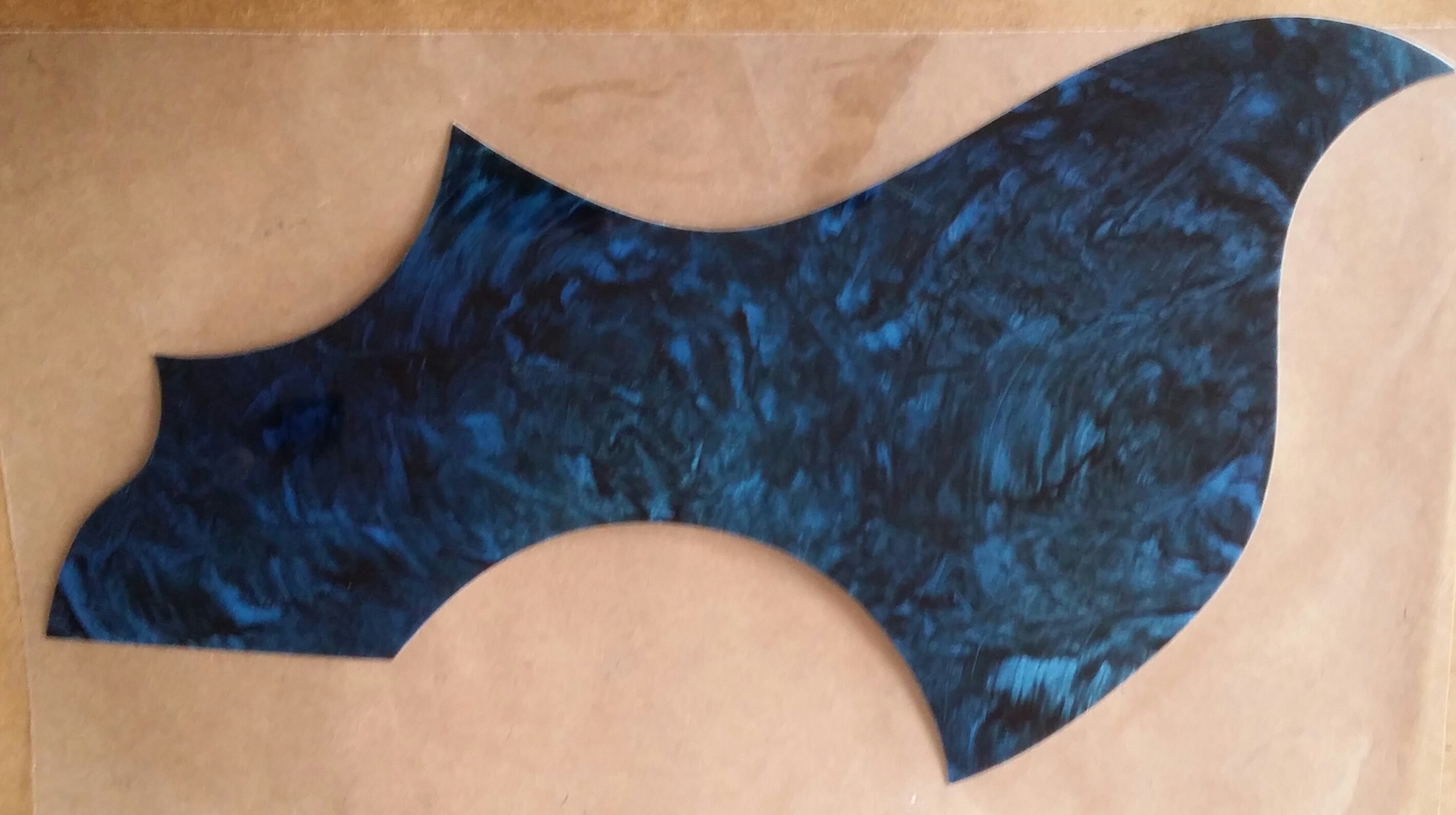 (imagen para) micas para guitarras adhesivas japonesa carey azul (pz)