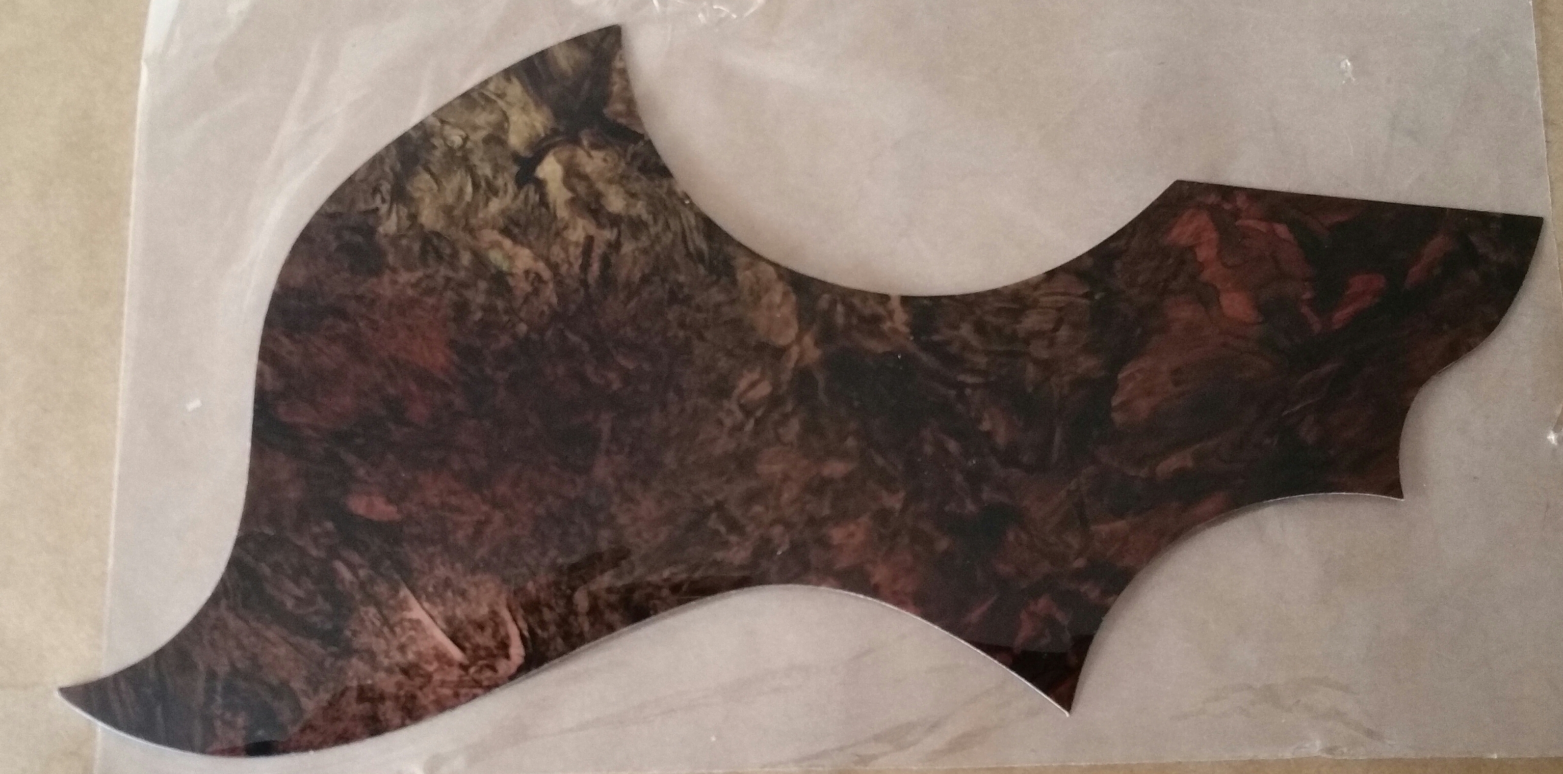 (imagen para) micas para guitarras adhesivas japonesa Carey café (pz)