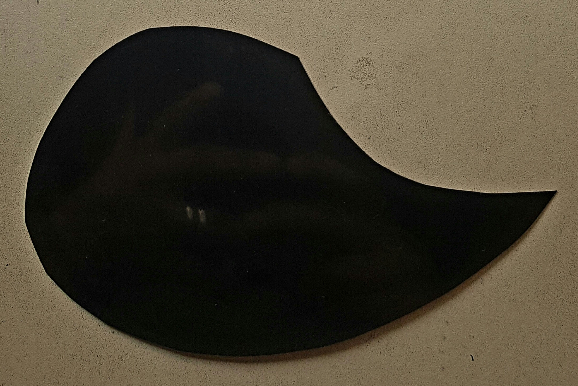 (imagen para) micas para mandolinas adhesivas SILUETA GOTA negra