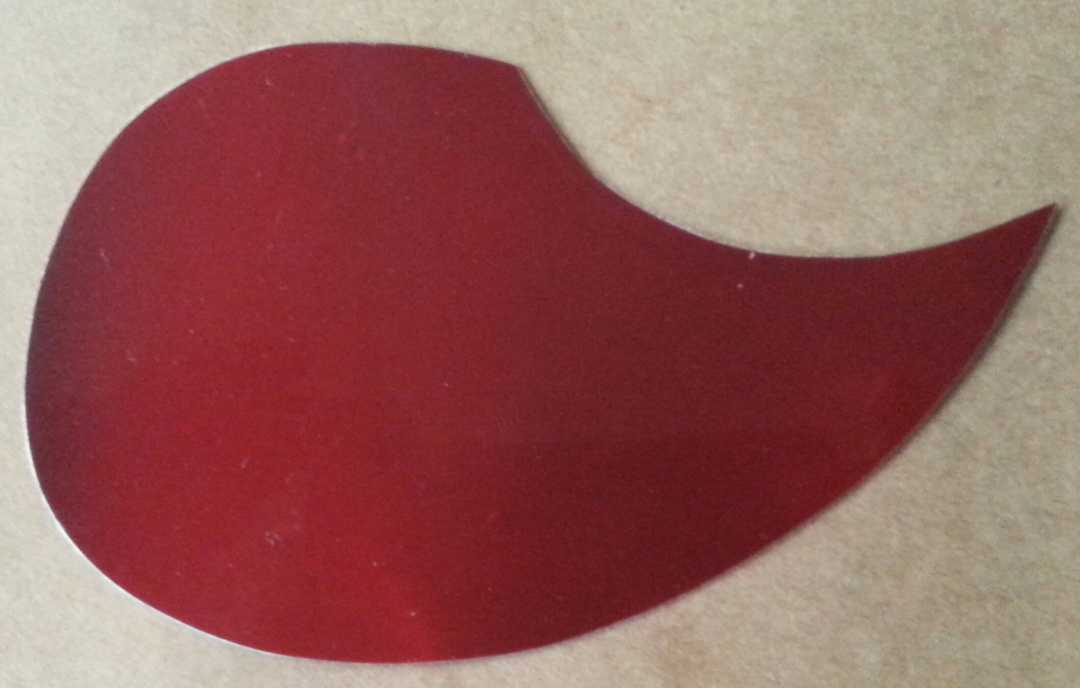 (imagen para) micas para mandolinas adhesivas SILUETA GOTA rojo