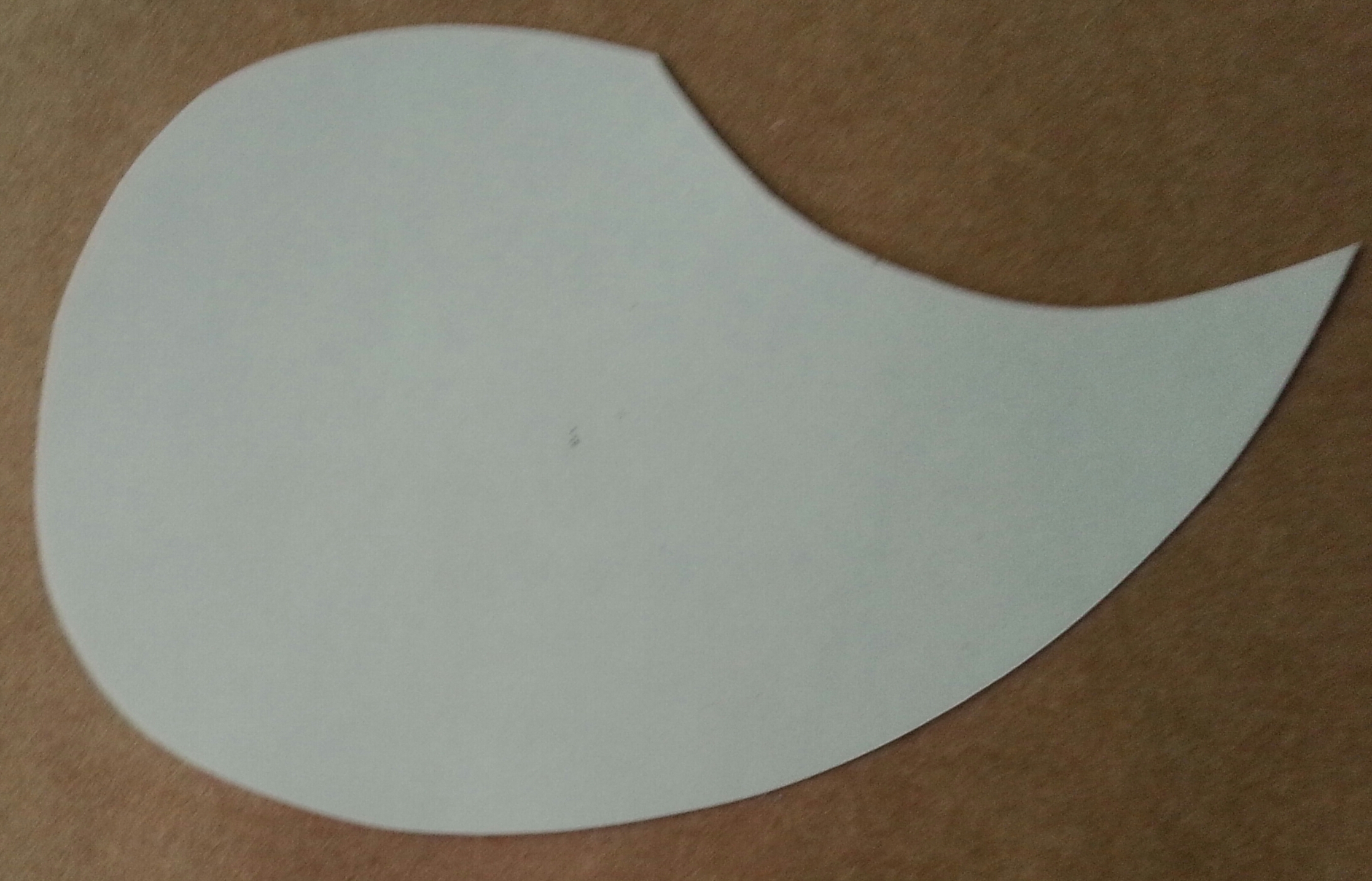 (imagen para) micas para mandolinas adhesivas SILUETA GOTA TRANSPARENTE