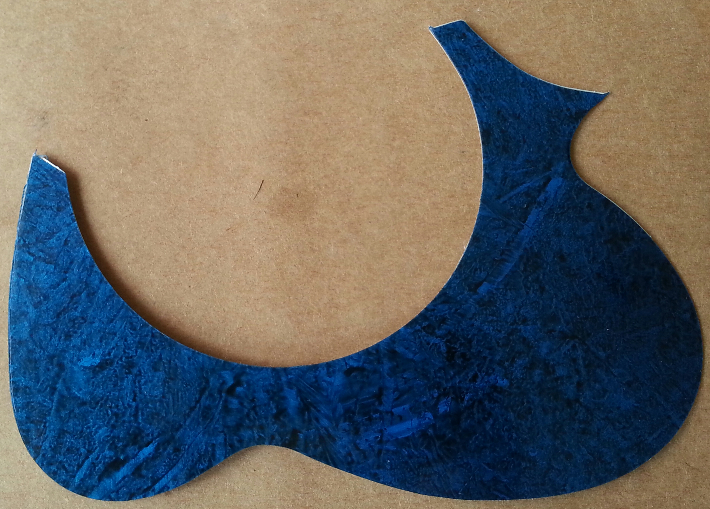 (imagen para) micas para mandolinas adhesivas SILUETA JARRA carey azul