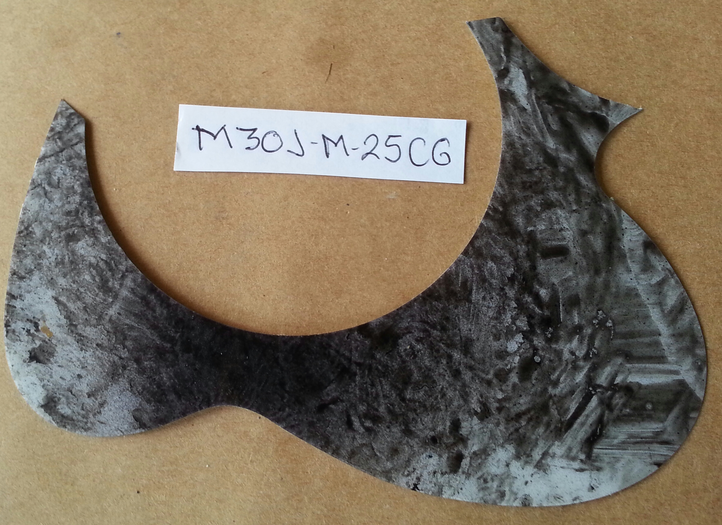 (imagen para) micas para mandolinas adhesivas SILUETA JARRA carey gris