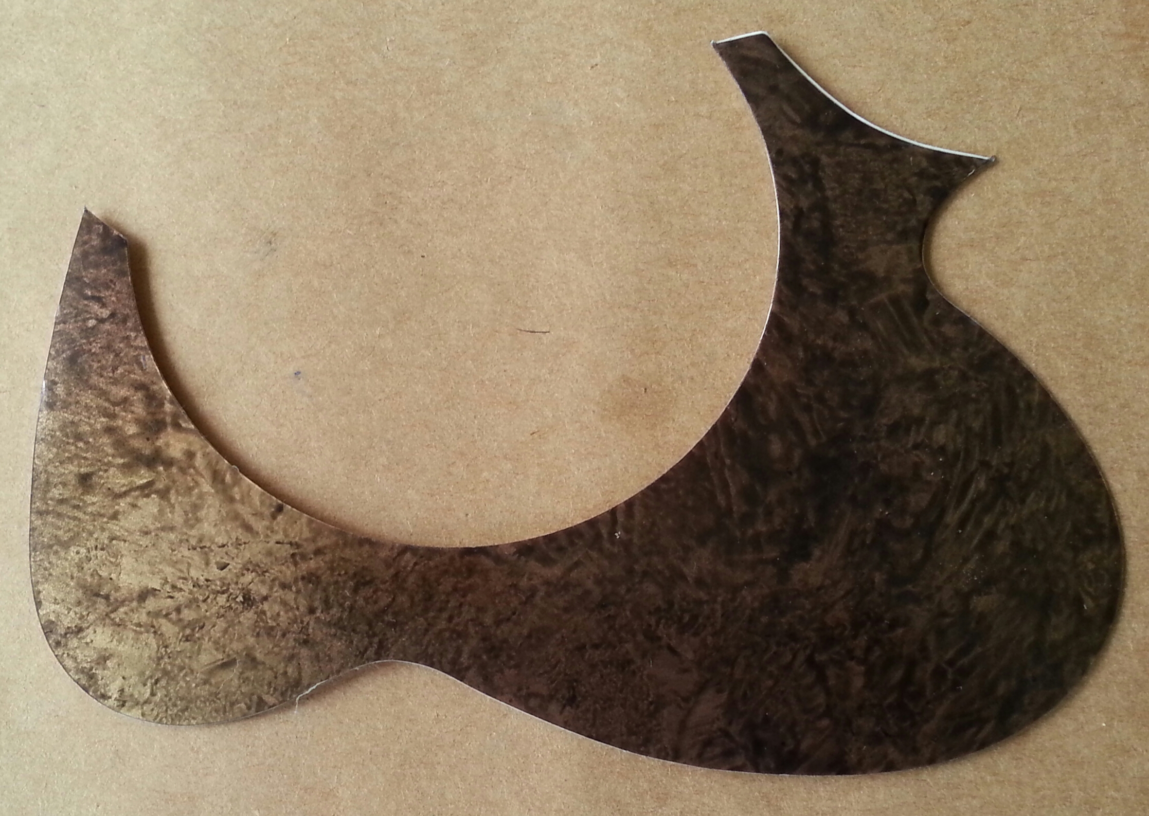 (imagen para) micas para mandolinas adhesivas SILUETA JARRA carey café