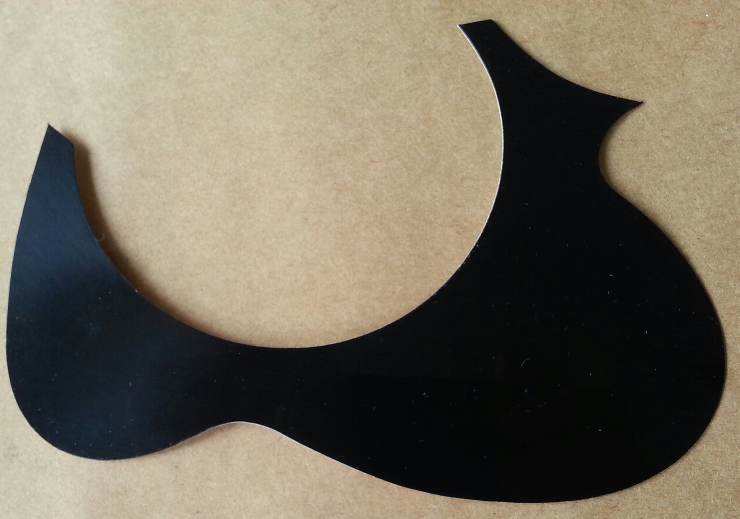 (imagen para) micas para mandolinas adhesivas SILUETA JARRA negra