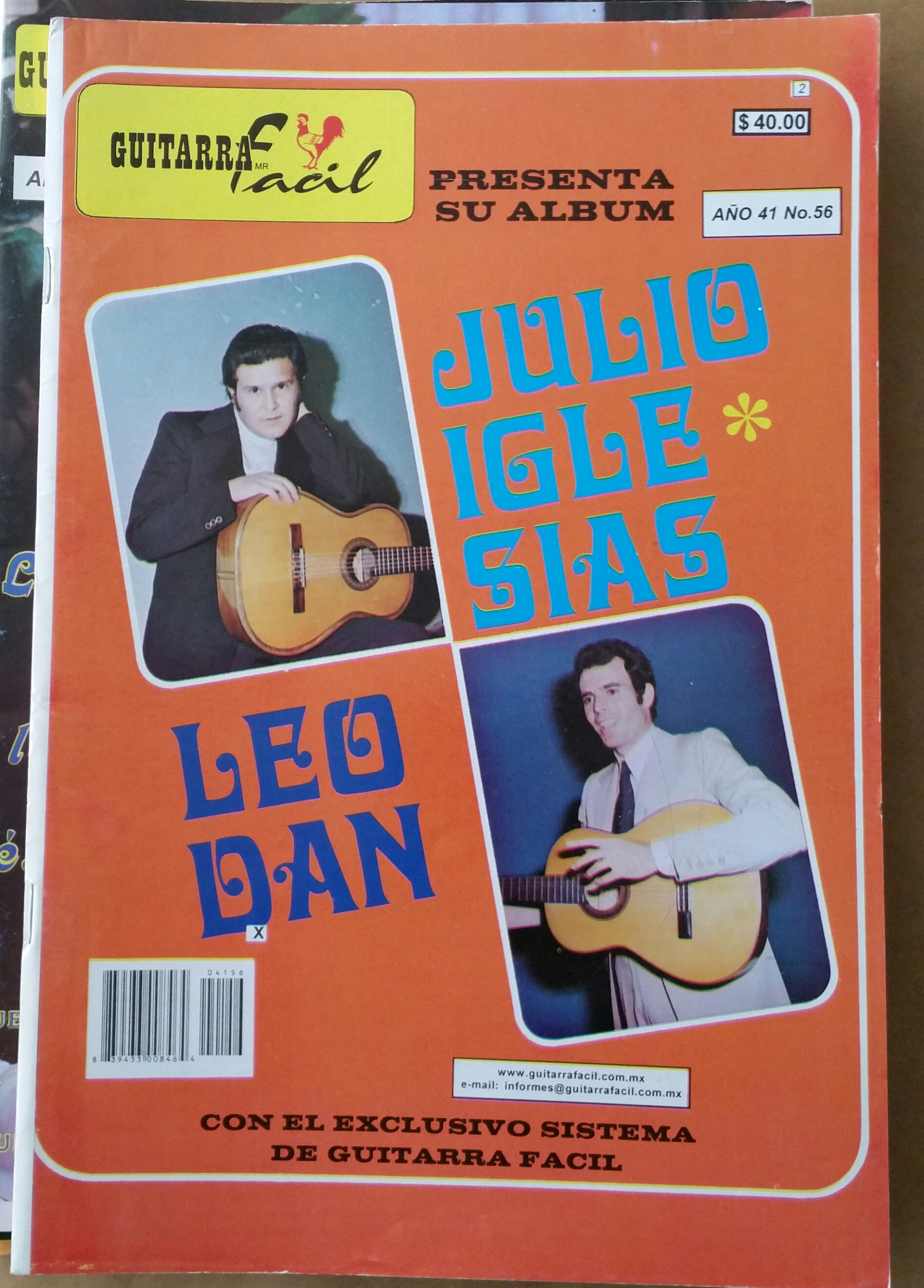 (imagen para) MÉTODO Album de guitarras fácil volumen 56 letras y tablaturas